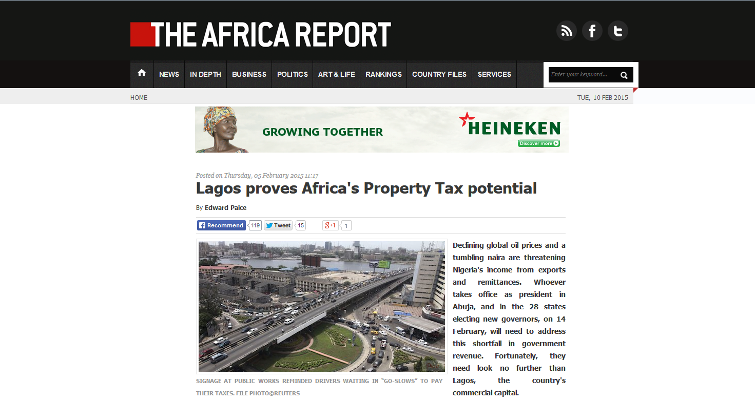 the Africa Report Lagos column