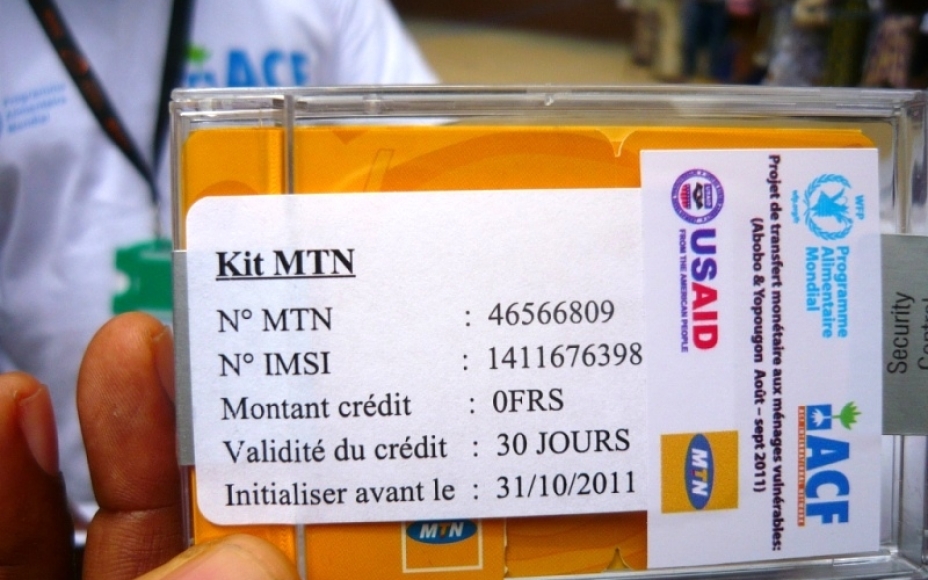 cash transfer sim card