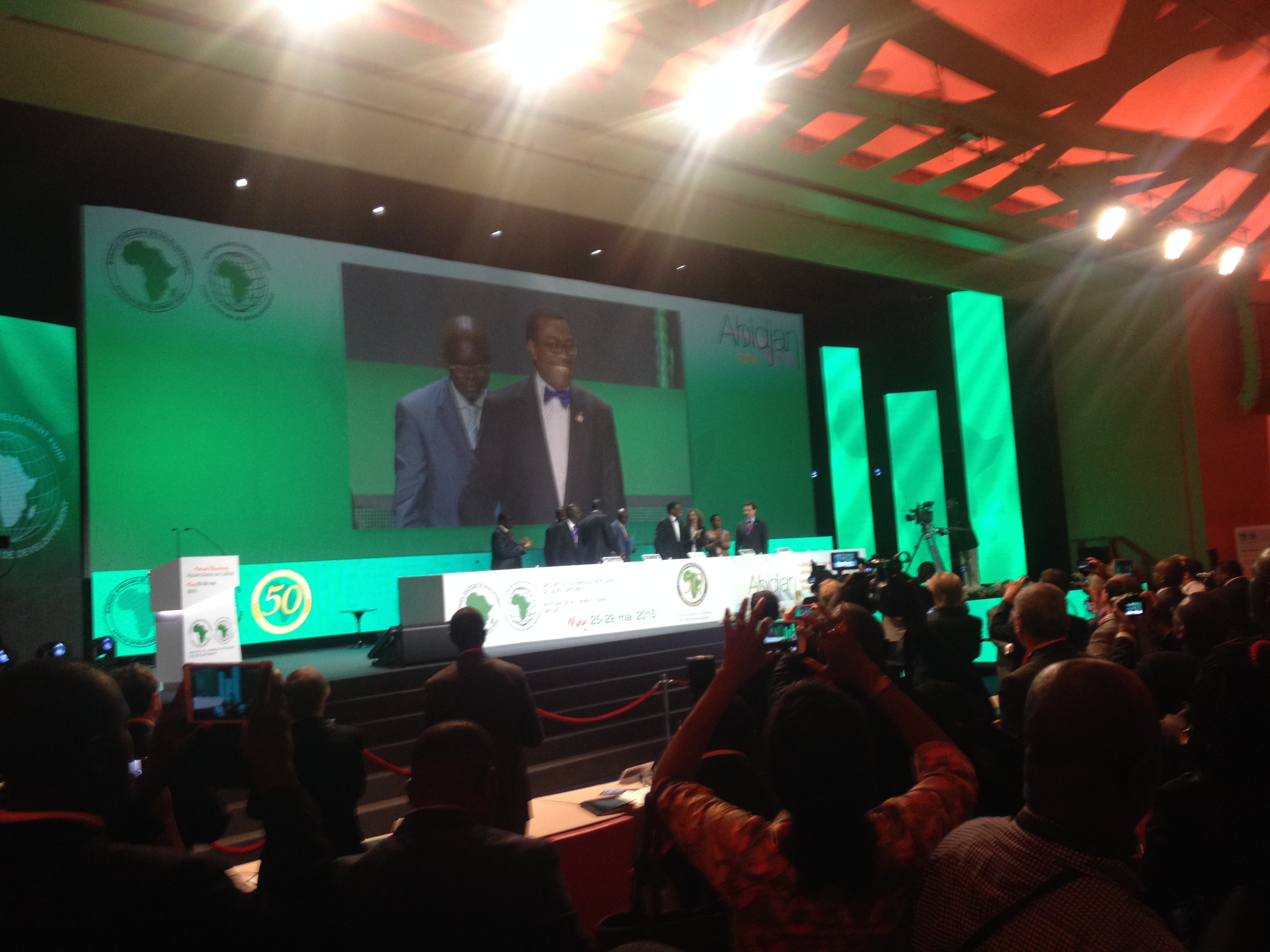 Akinwumi Adesina, Nigeria’s Minister for Agriculture and Rural Development, was elected to be the new president of the African Development Bank. at the annual meeting in Abidjan