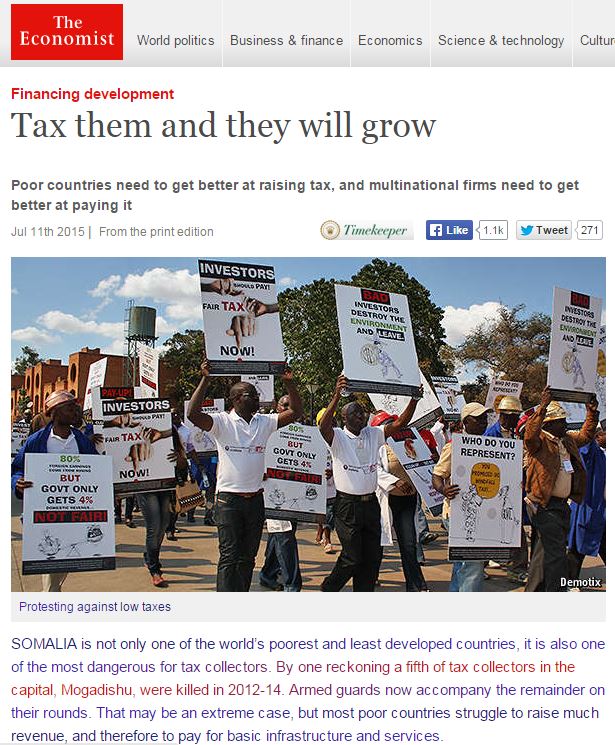 ARi publication "How Property Tax Would Benefit Africa" was cited in The Economist