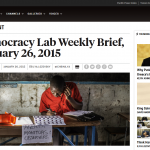 FP Democracy Lab Weekly Brief, 26 January 2015