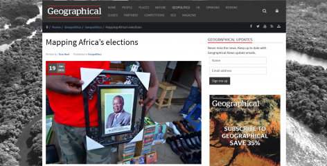 ARI's election resource featured on Geographical Magazine