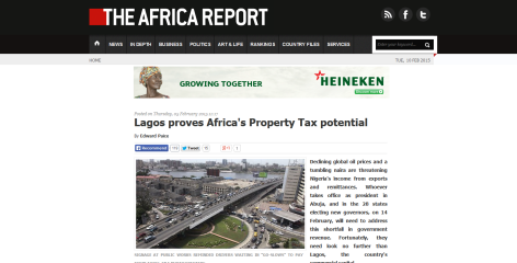 the Africa Report Lagos column