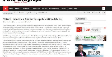 Africa Research Institute in the news in the New Telegraph